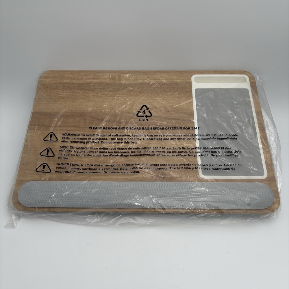 LapGear Home Office Computer Laptop Tablet  Stand w Lap Cushion Natural Wood NWT